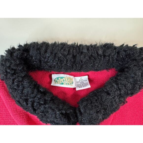 VTG Collections Etc Womens M Nutcracker Christmas Cardigan Sweater Red Embellish - Picture 4 of 11